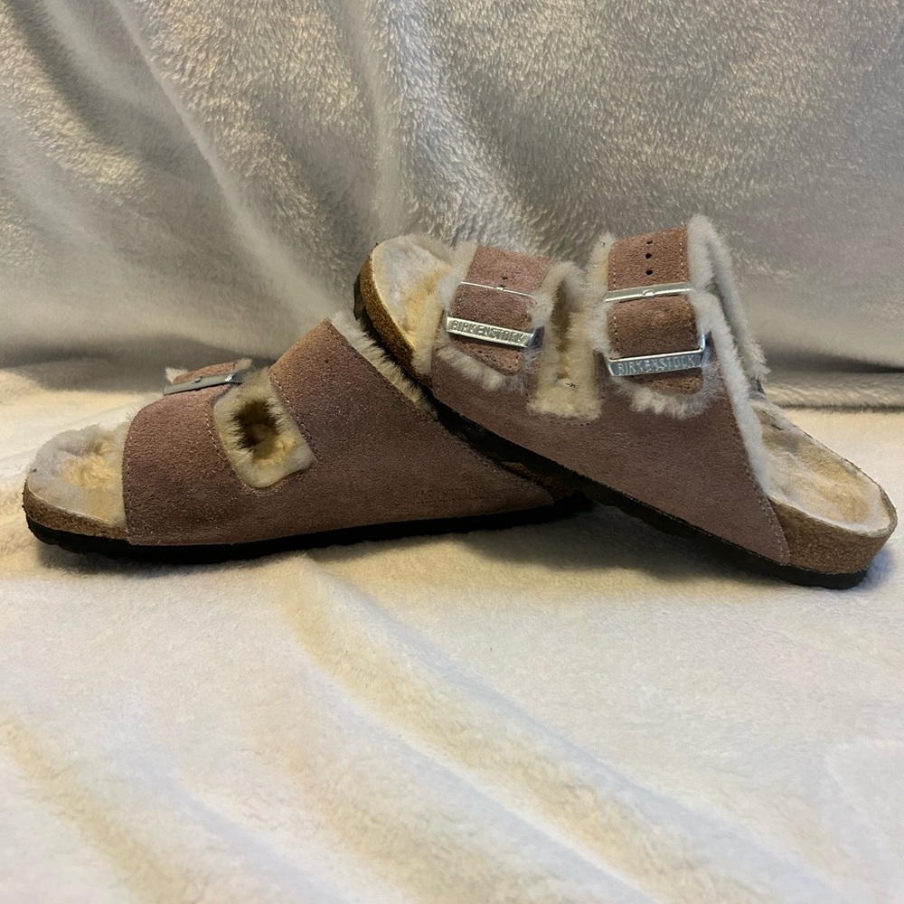 Fur Lined Birkenstocks - Picture 3 of 6